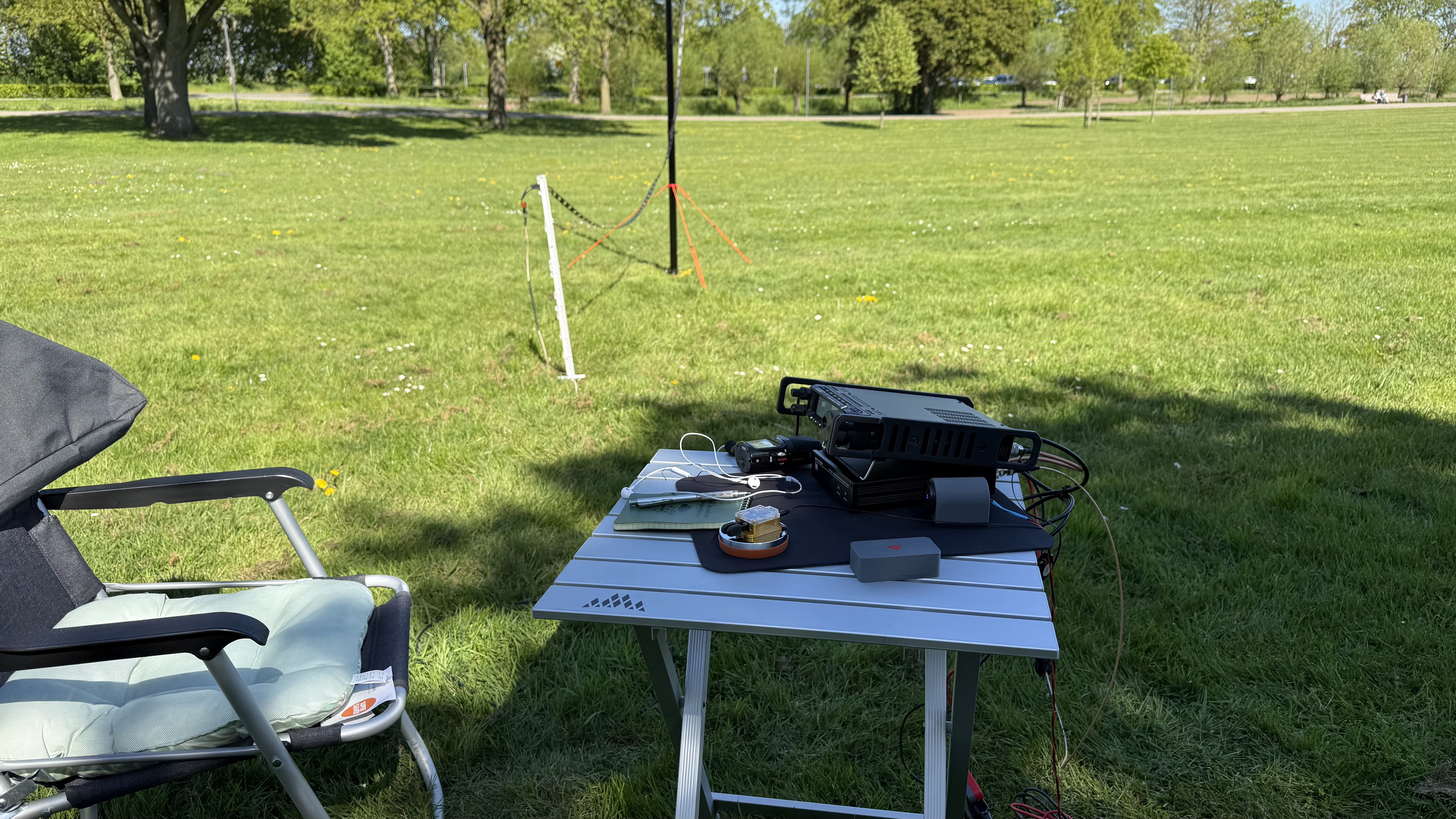 Bild 2 – Antennentest im Kurpark Xanten
