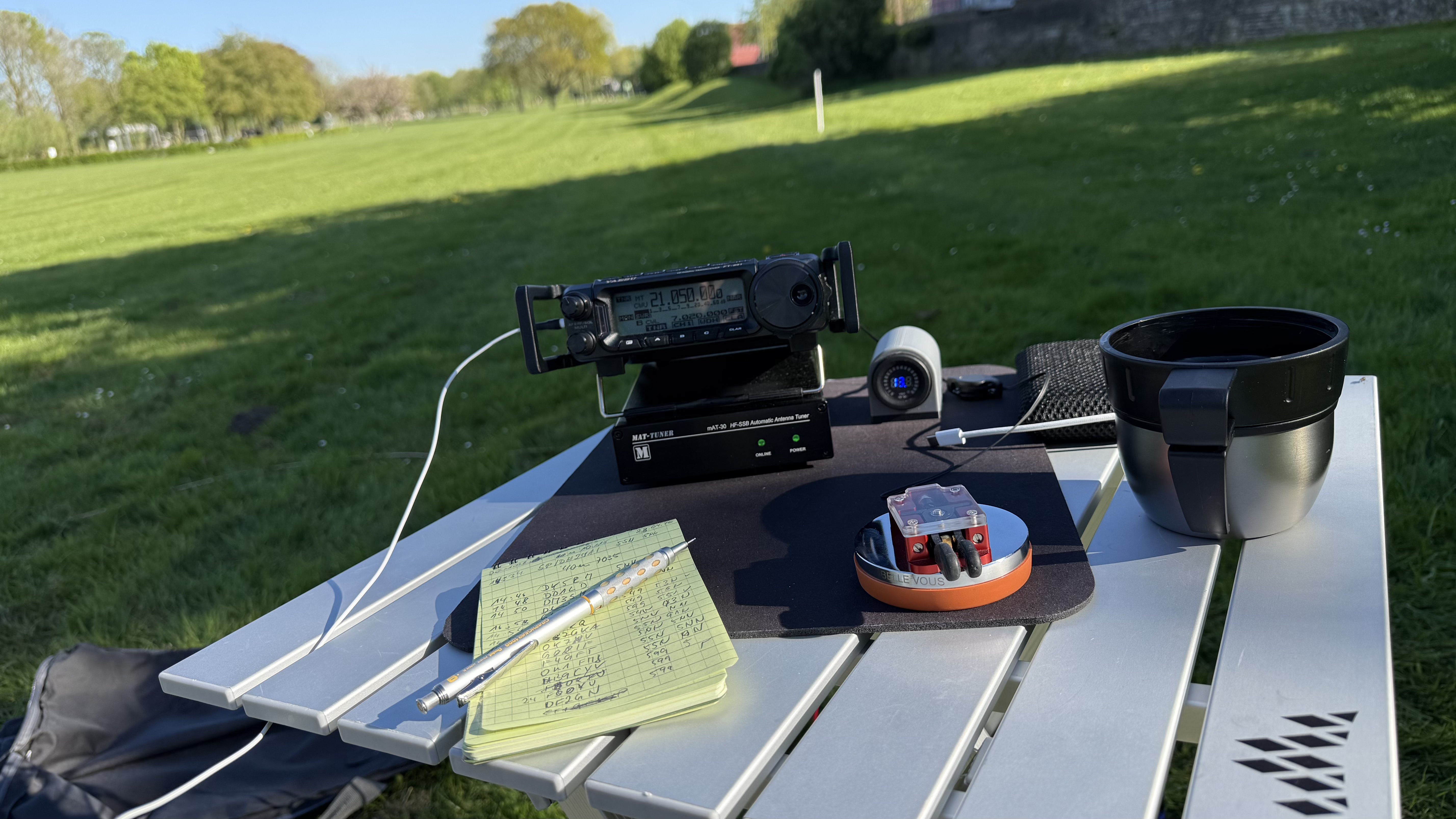 Bild 4 – Antennentest im Kurpark Xanten