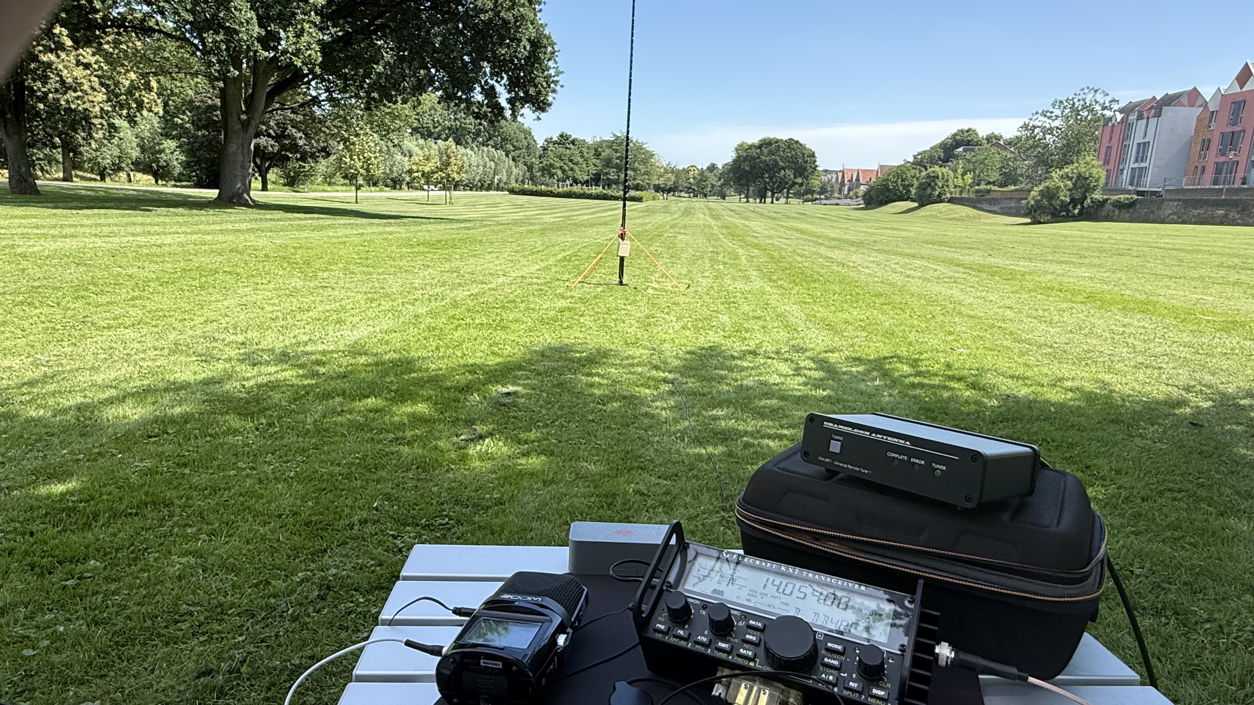 Bild 5 – Slinky Antenne  - Fieldtest in DE-1028