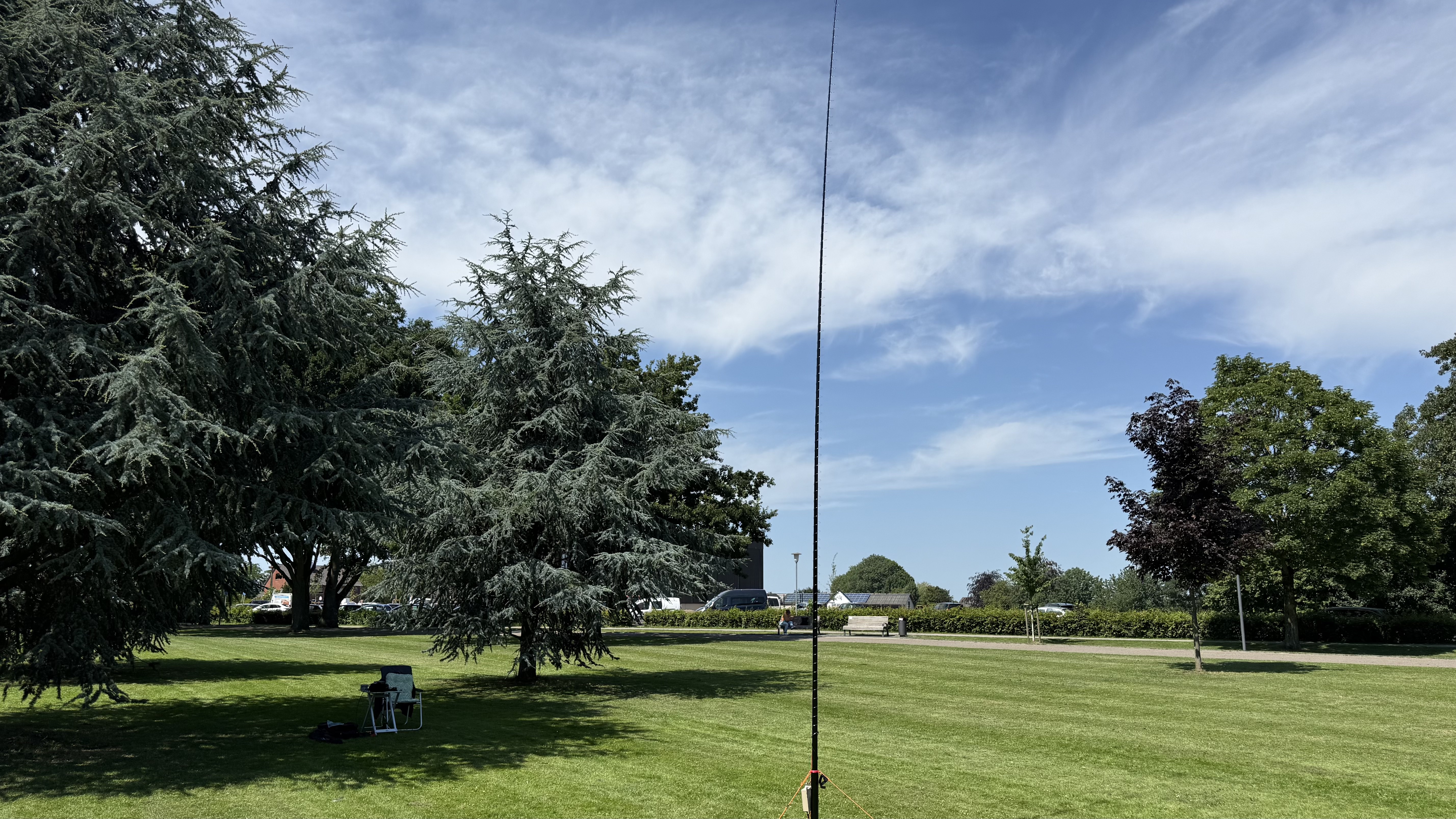 Bild 2 – Slinky Antenne  - Fieldtest in DE-1028