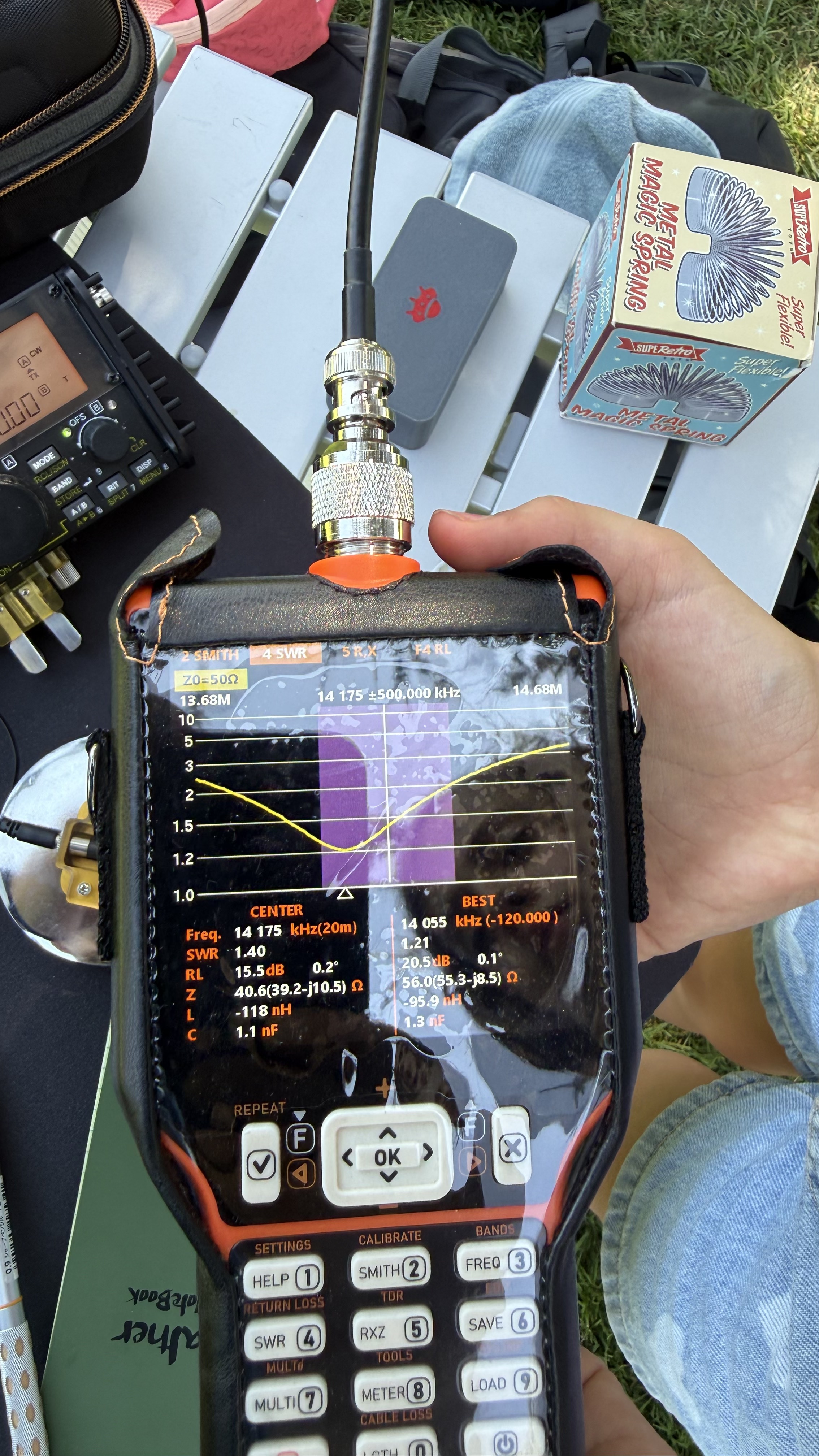 Bild 8 – Slinky Antenne  - Fieldtest in DE-1028